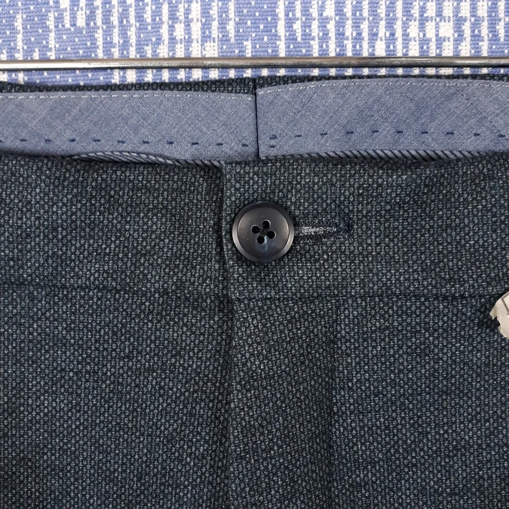Ballin Comfort-EZE Dress Pants Mens Size 38 x 31 Blue Stretch Made In Canada